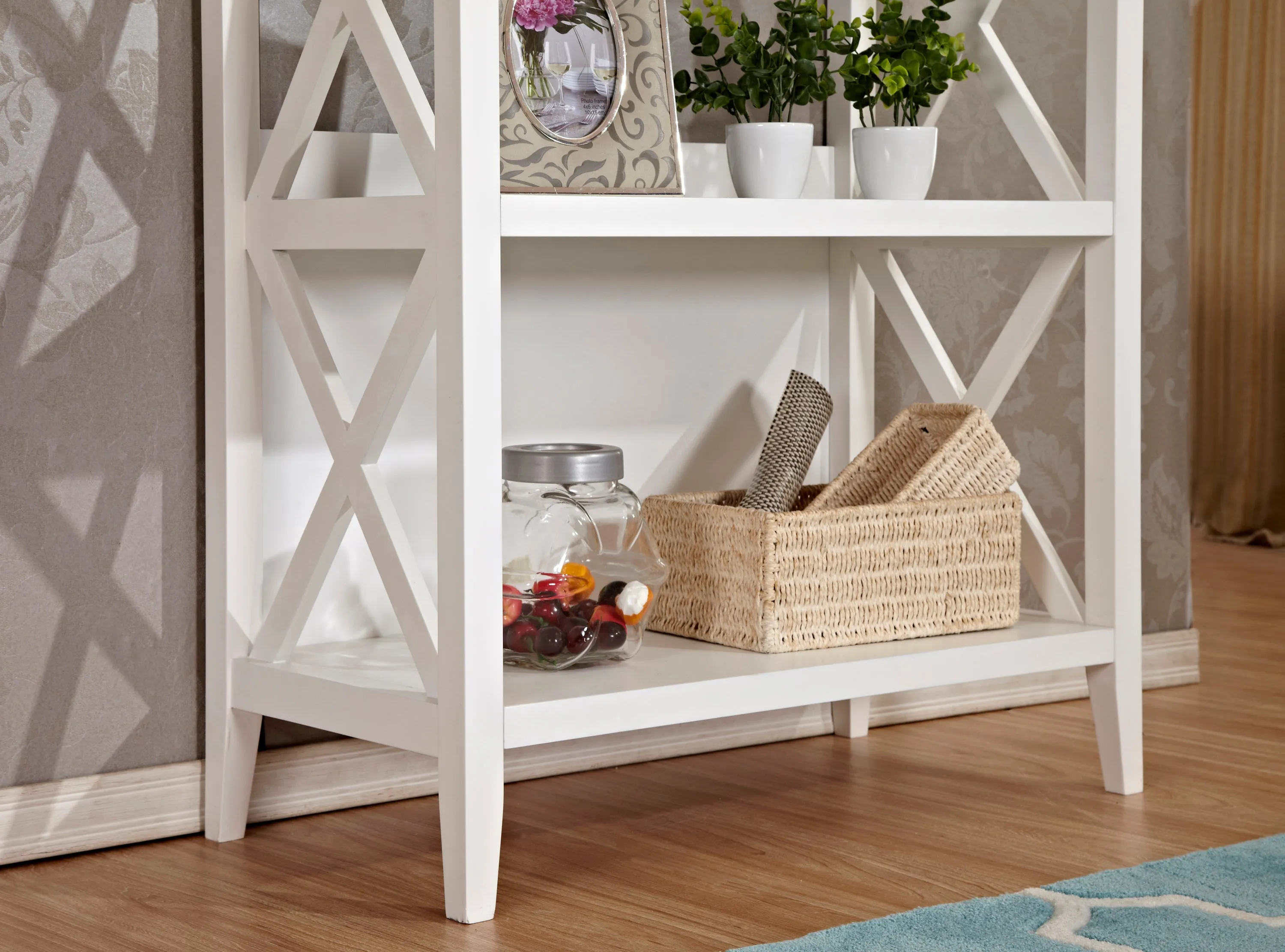 67‘’ Bookshelf with Sturdy Solid Frame