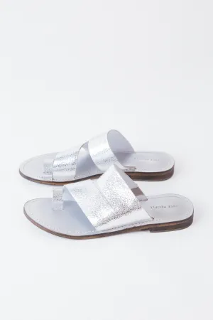 Abilene Toe Loop Sandals, Silver | Free People