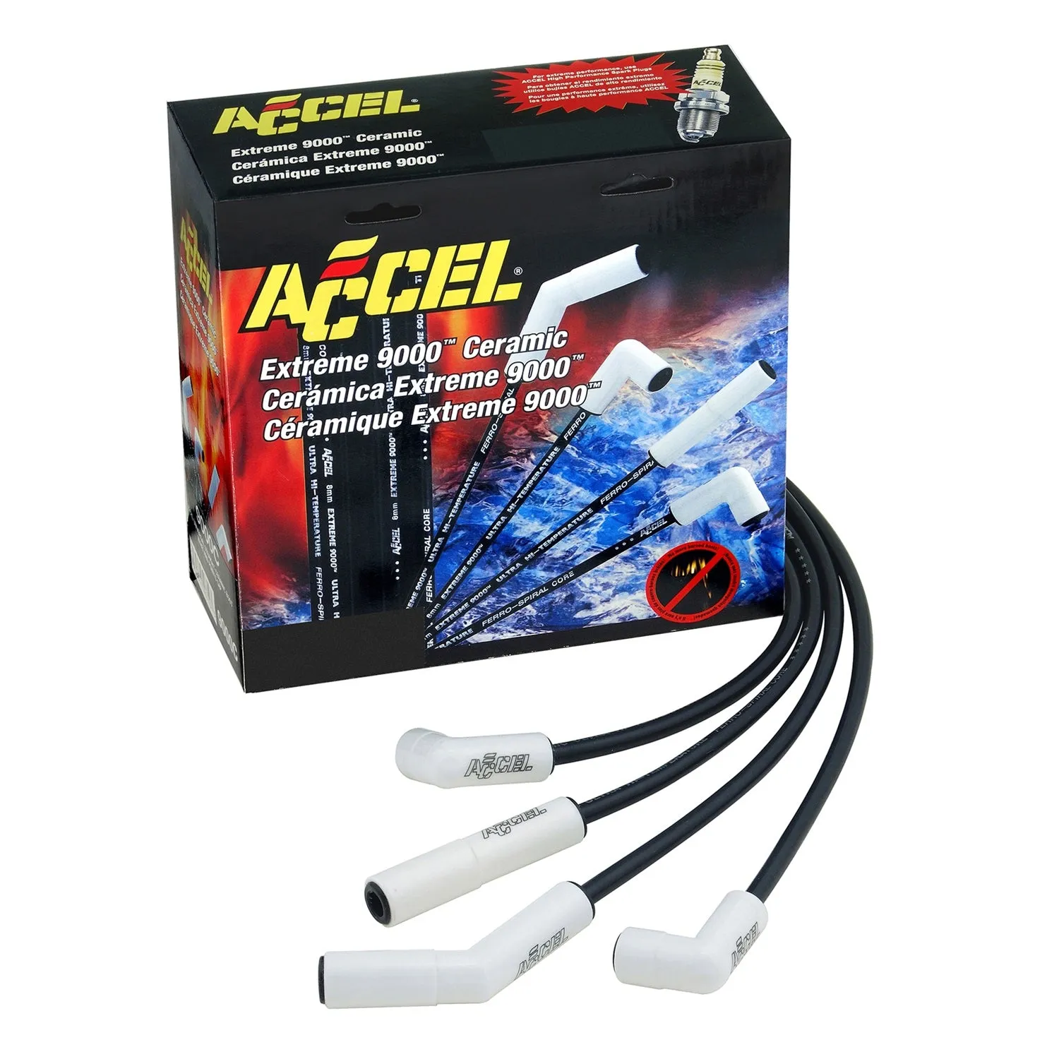 ACCEL 9059C Extreme 9000 Ceramic Boot Spark Plug Wire Set