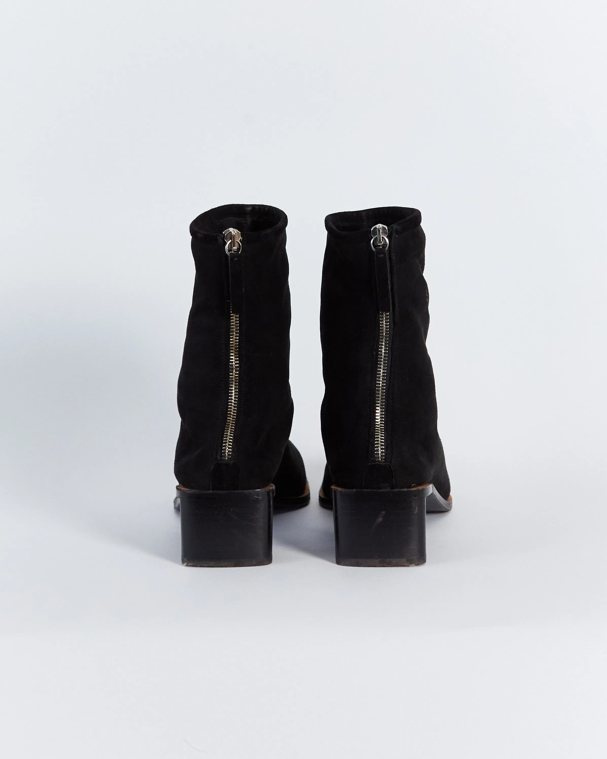 Acne Studios 'bertine' shearling lined ankle boots, black, 41