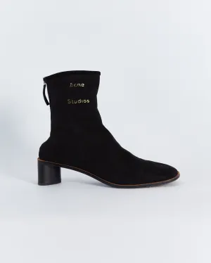 Acne Studios 'bertine' shearling lined ankle boots, black, 41