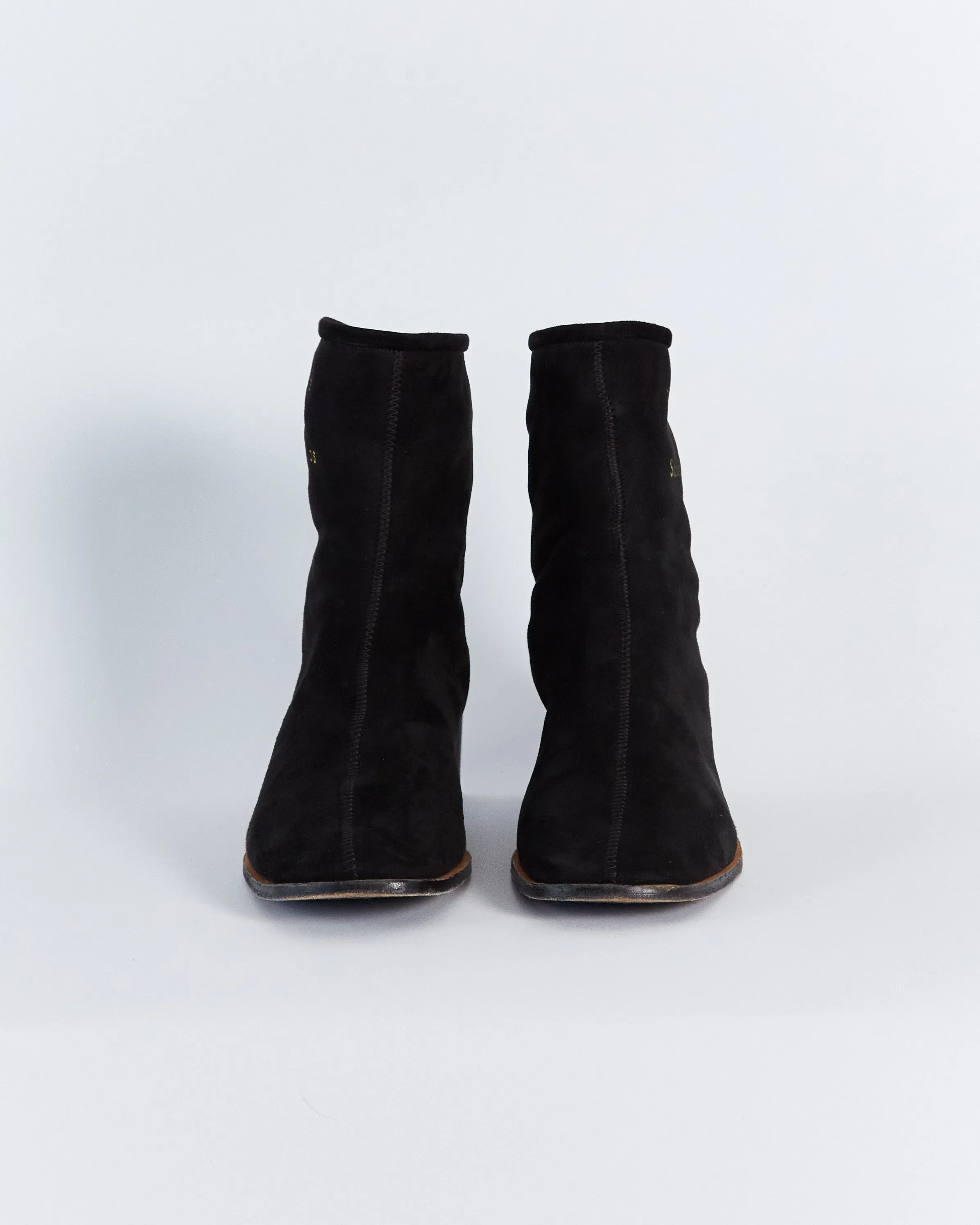 Acne Studios 'bertine' shearling lined ankle boots, black, 41
