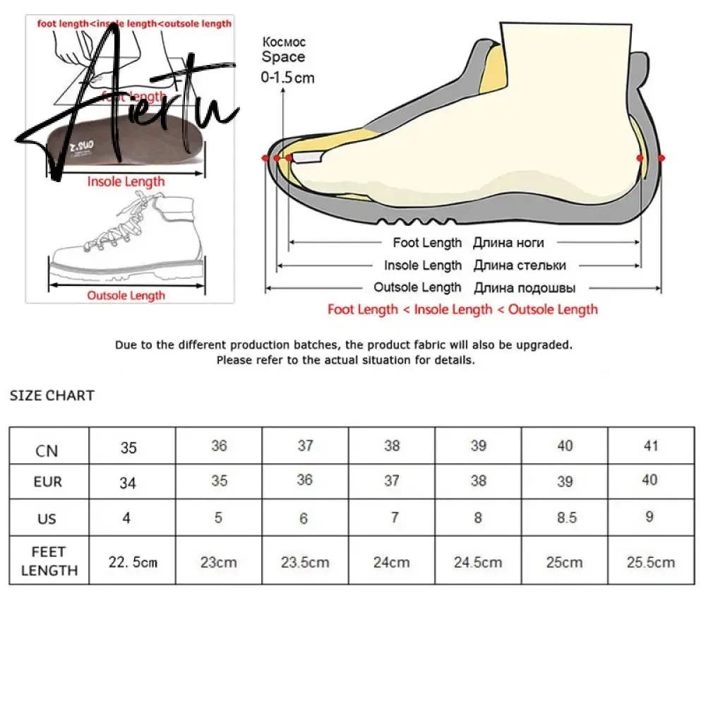 Aiertu platform shoes Flat Shoes women Slip On Casual Platform Shoes women winter women's casual shoes leather shoes slip on sneakers