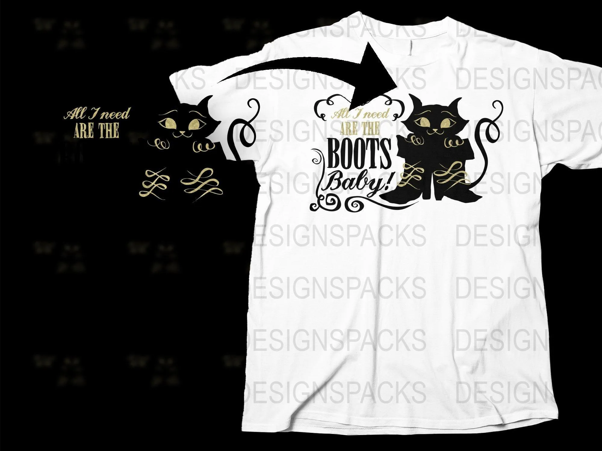 All I Need Are The Boots Baby Png Digital Download