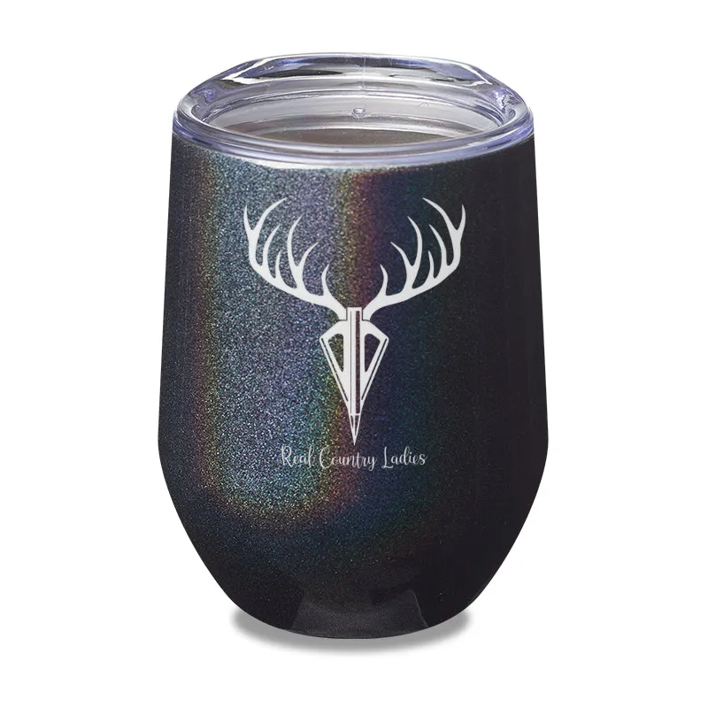 Arrow Deer Laser Etched Tumbler