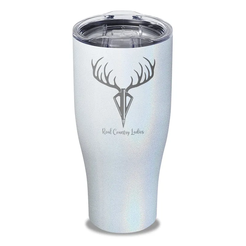 Arrow Deer Laser Etched Tumbler