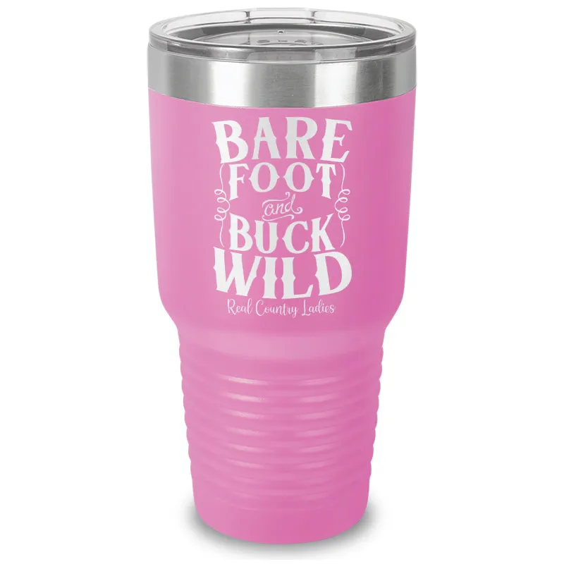Bare Foot And Buck Wild Laser Etched Tumbler