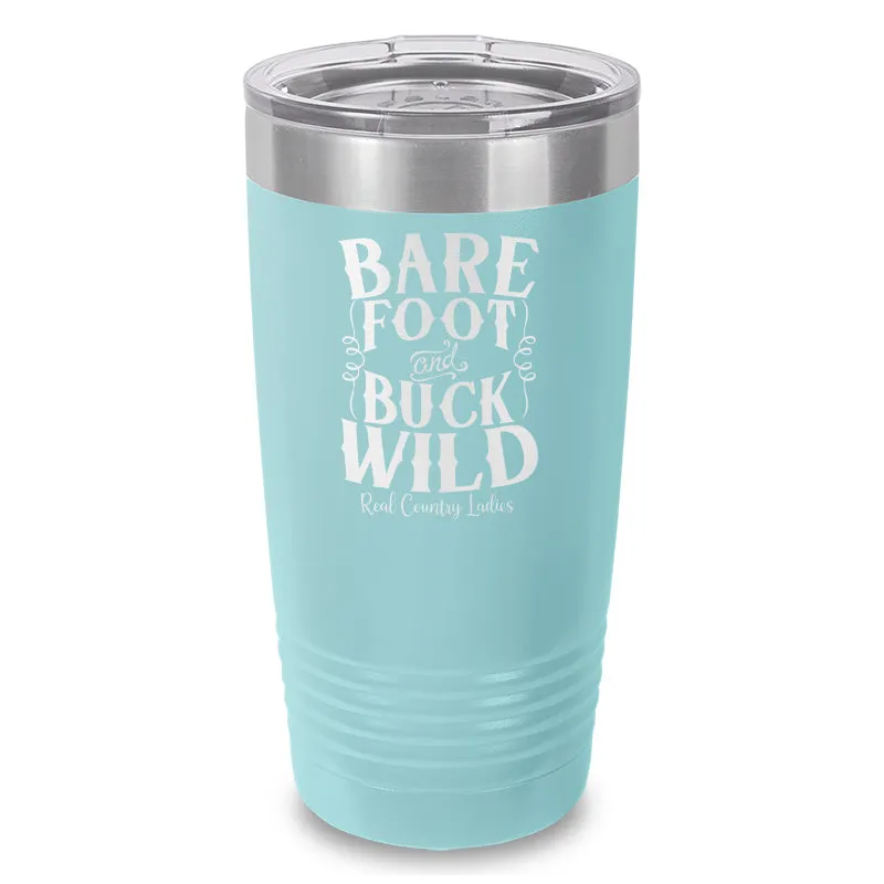 Bare Foot And Buck Wild Laser Etched Tumbler