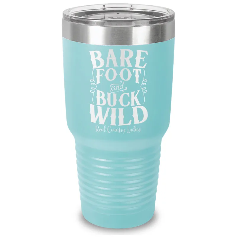 Bare Foot And Buck Wild Laser Etched Tumbler