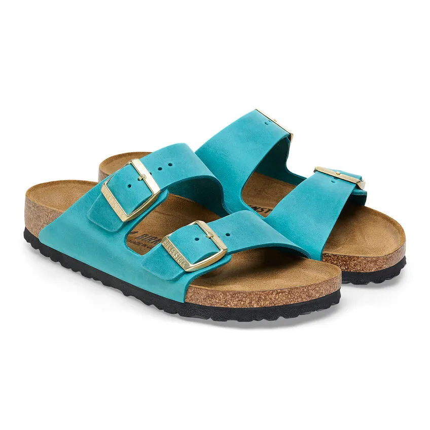 'Birkenstock' Women's Arizona Oiled Leather Sandal - Biscay Bay