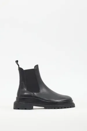 Black Leather Ceilee Chelsea Boot