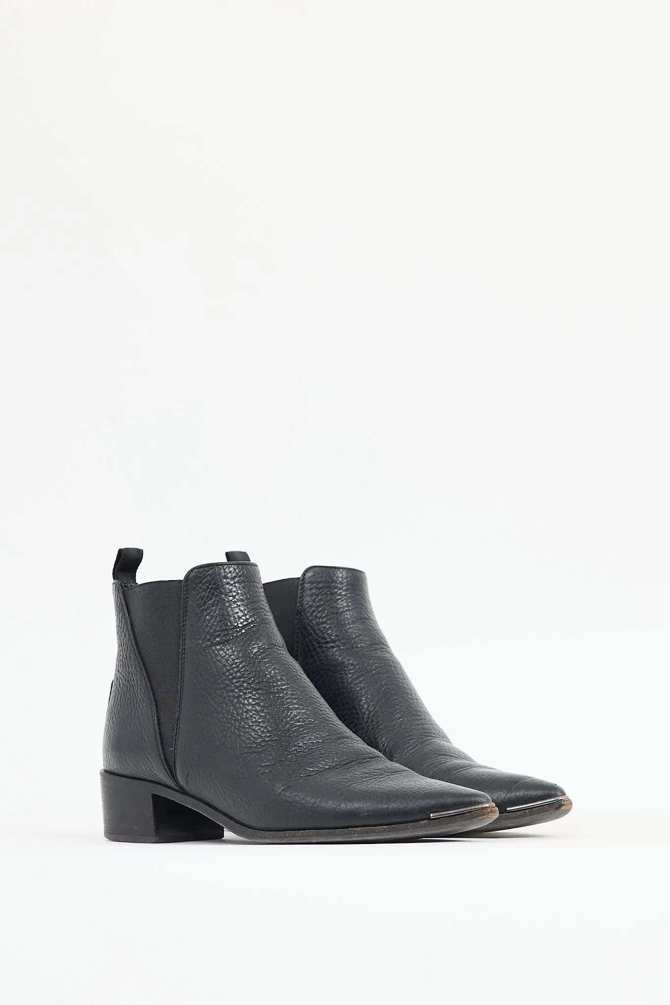Black Leather Jensen Chelsea Boot