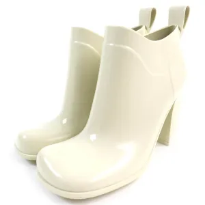 Bottega Veneta Ivory Ankle Rain Boots Women