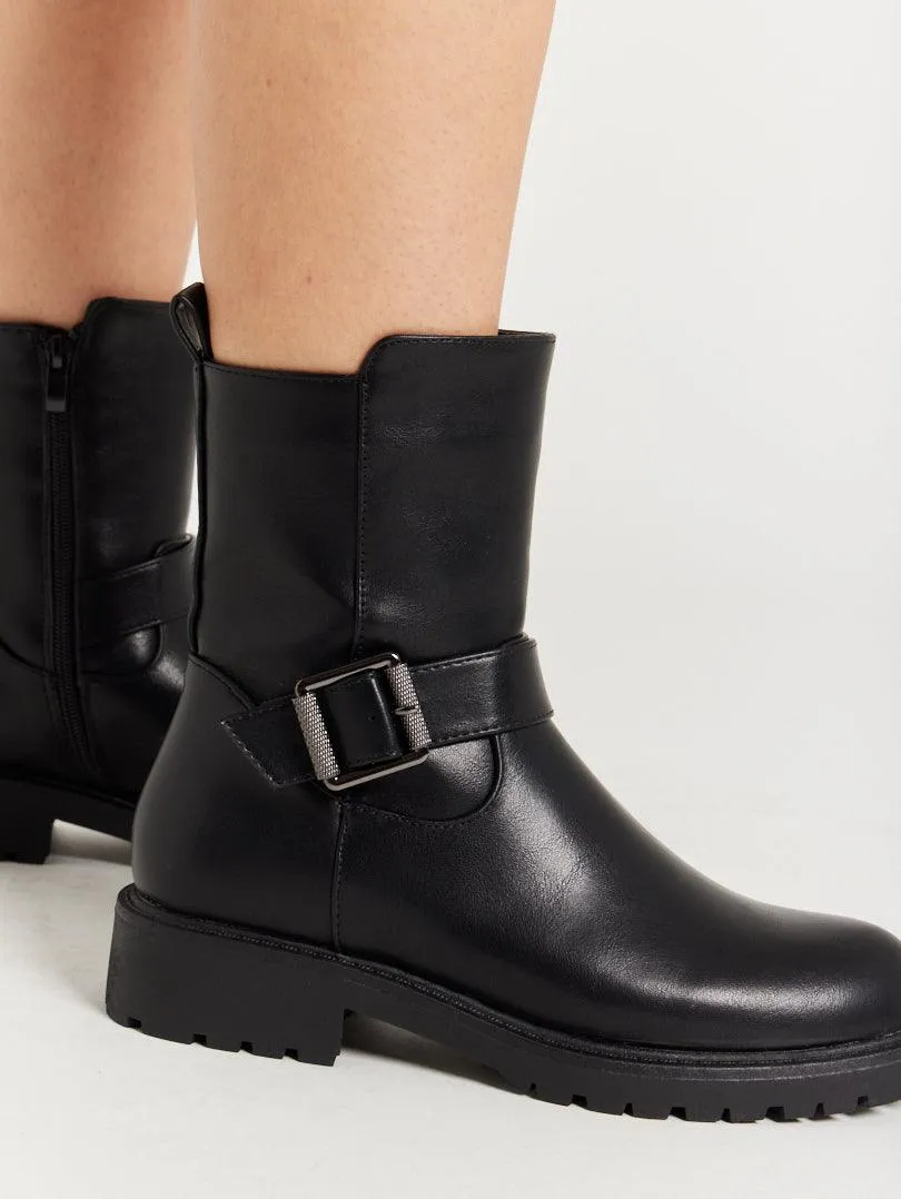 Bottines de pluie avec sangle
