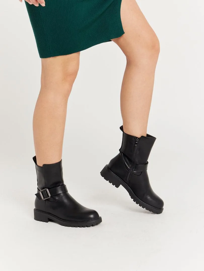 Bottines de pluie avec sangle