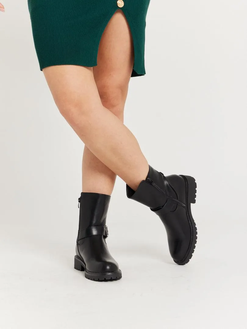 Bottines de pluie avec sangle