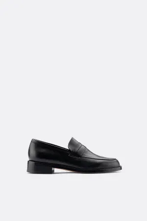 Brighton penny loafer black