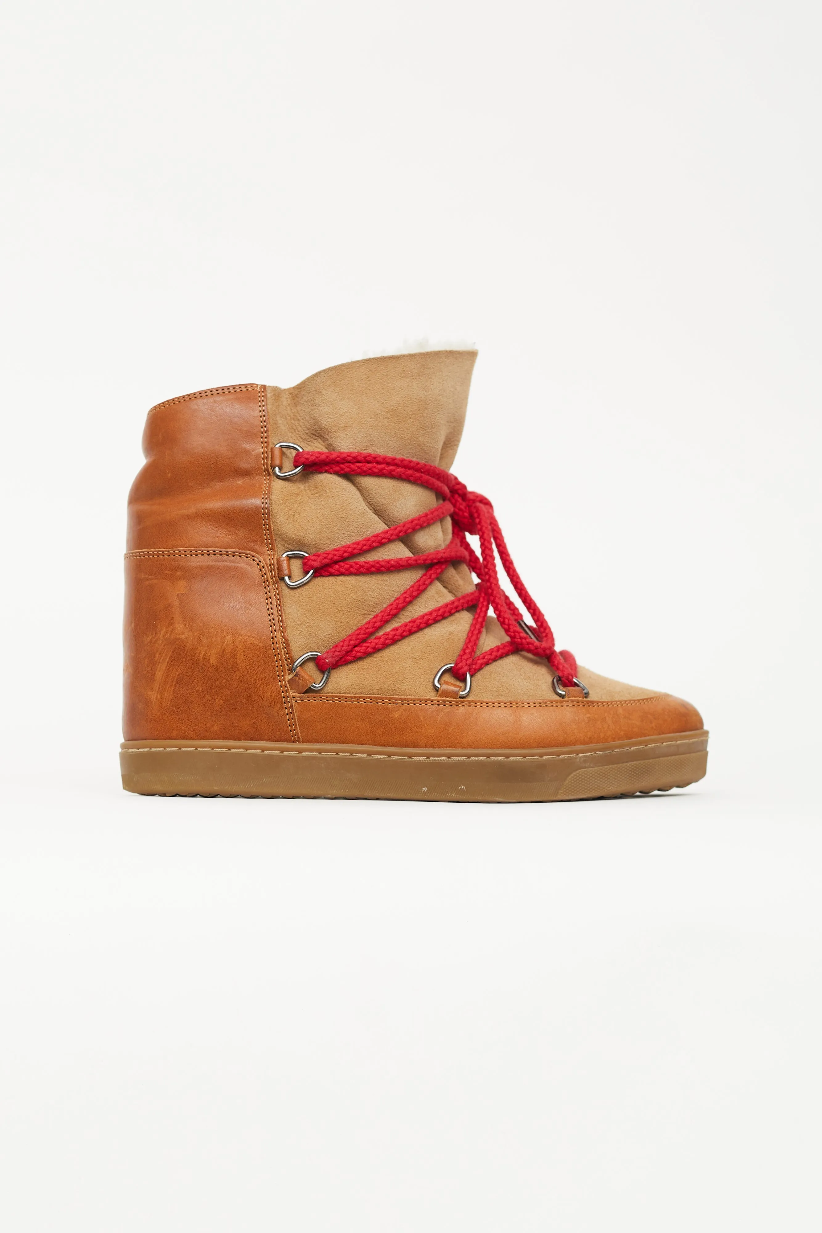 Brown Leather Nowles Wedge Boot