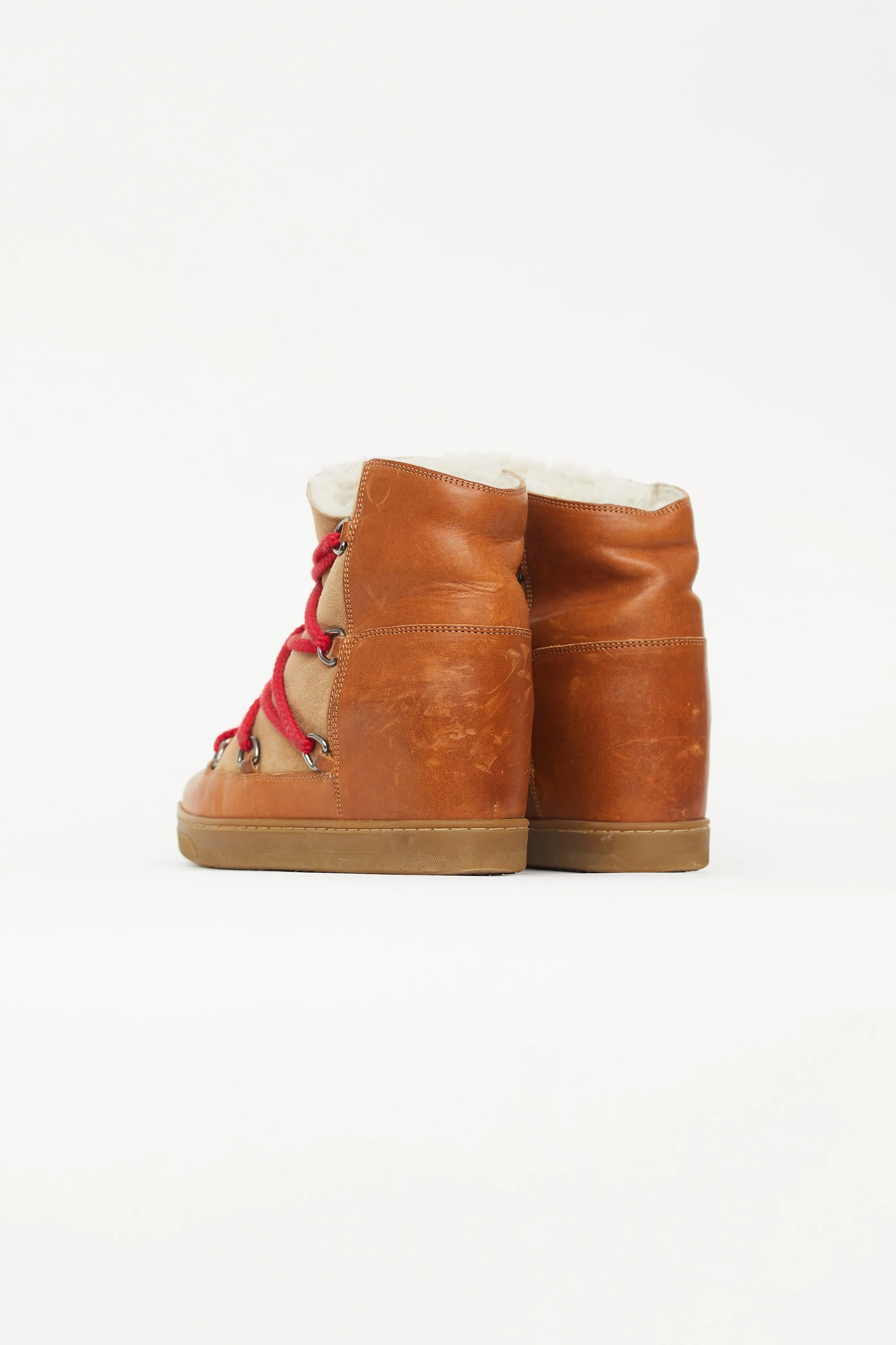 Brown Leather Nowles Wedge Boot