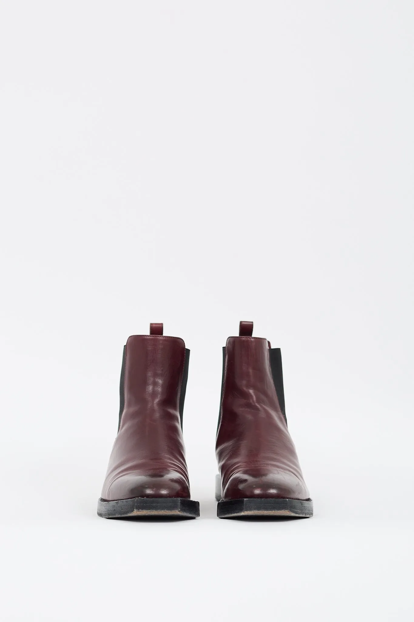 Burgundy Leather Chelsea Boot