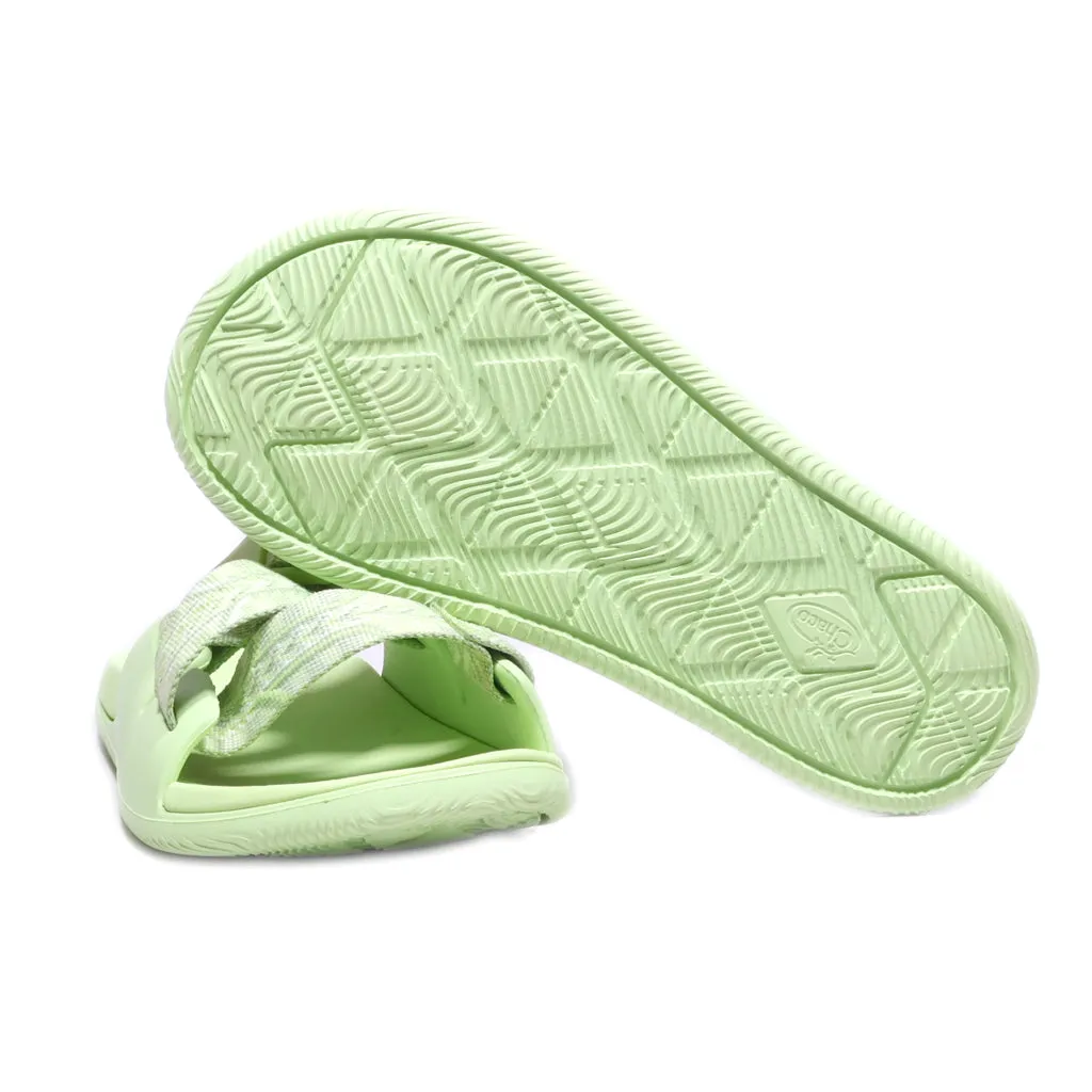 Chaco Chillos Sliders Rubber Green Colour For Women