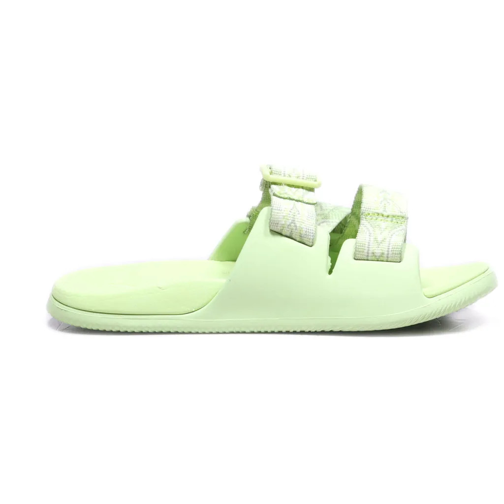 Chaco Chillos Sliders Rubber Green Colour For Women