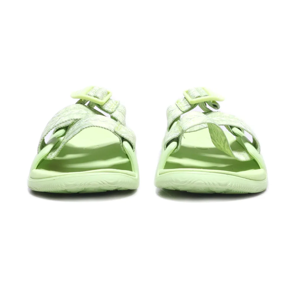 Chaco Chillos Sliders Rubber Green Colour For Women