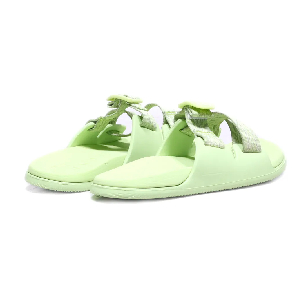 Chaco Chillos Sliders Rubber Green Colour For Women