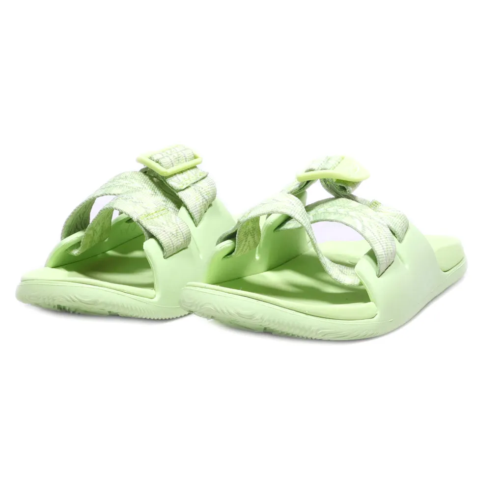 Chaco Chillos Sliders Rubber Green Colour For Women
