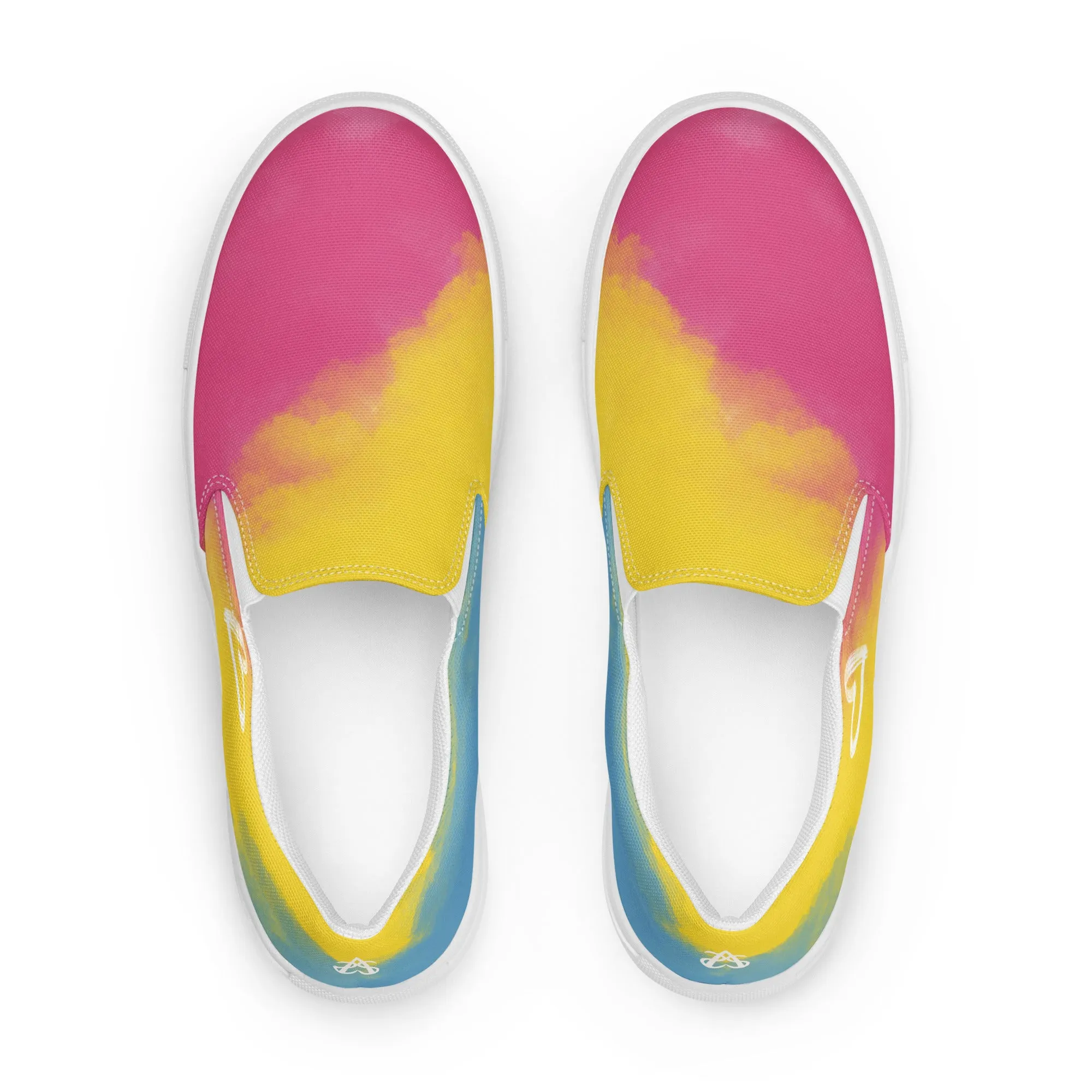 Cloudy Pansexual Slip-on Canvas Shoes (Masc Sizing)