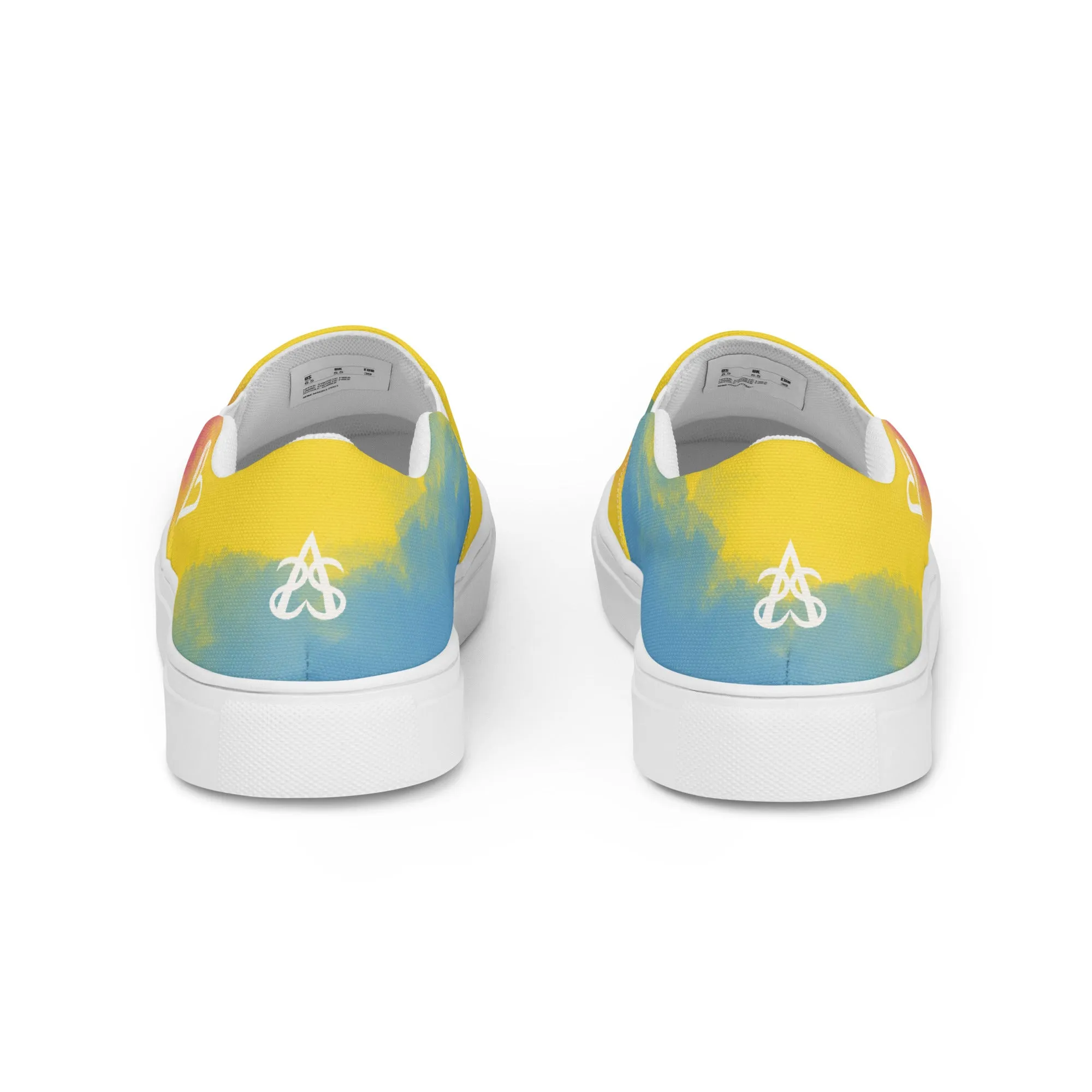 Cloudy Pansexual Slip-on Canvas Shoes (Masc Sizing)