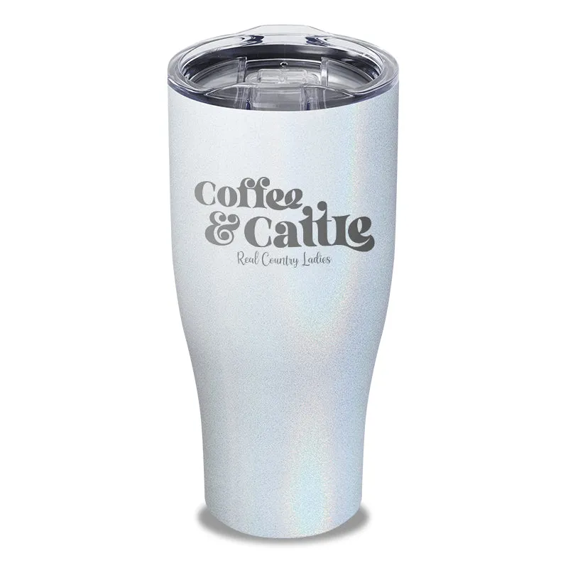 Coffee And Cattle Laser Etched Tumbler