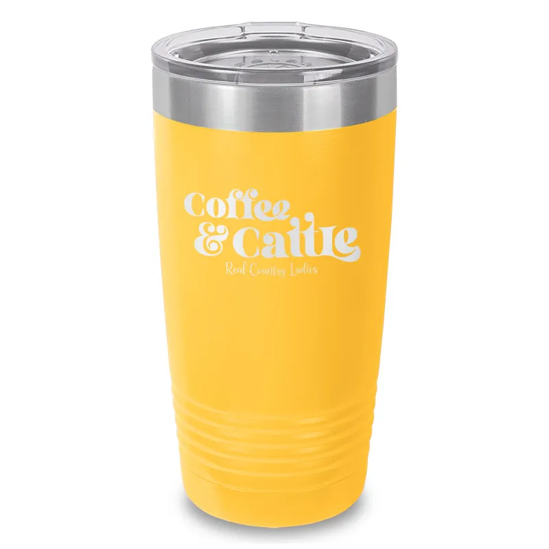 Coffee And Cattle Laser Etched Tumbler