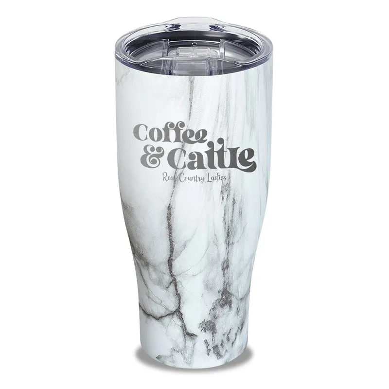 Coffee And Cattle Laser Etched Tumbler