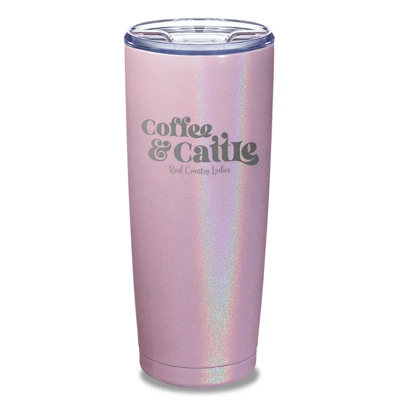 Coffee And Cattle Laser Etched Tumbler
