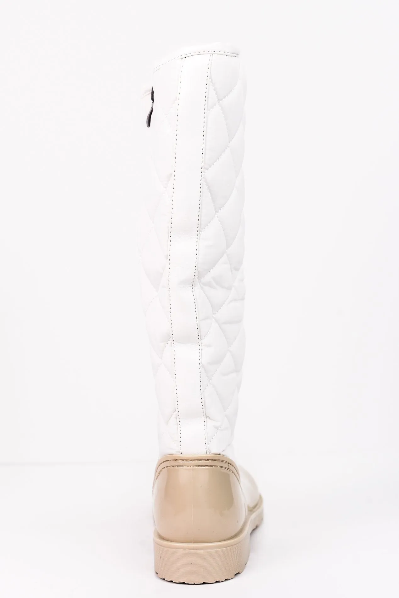 Come Rain Or Shine Beige Rain Boots - SHO1555BG