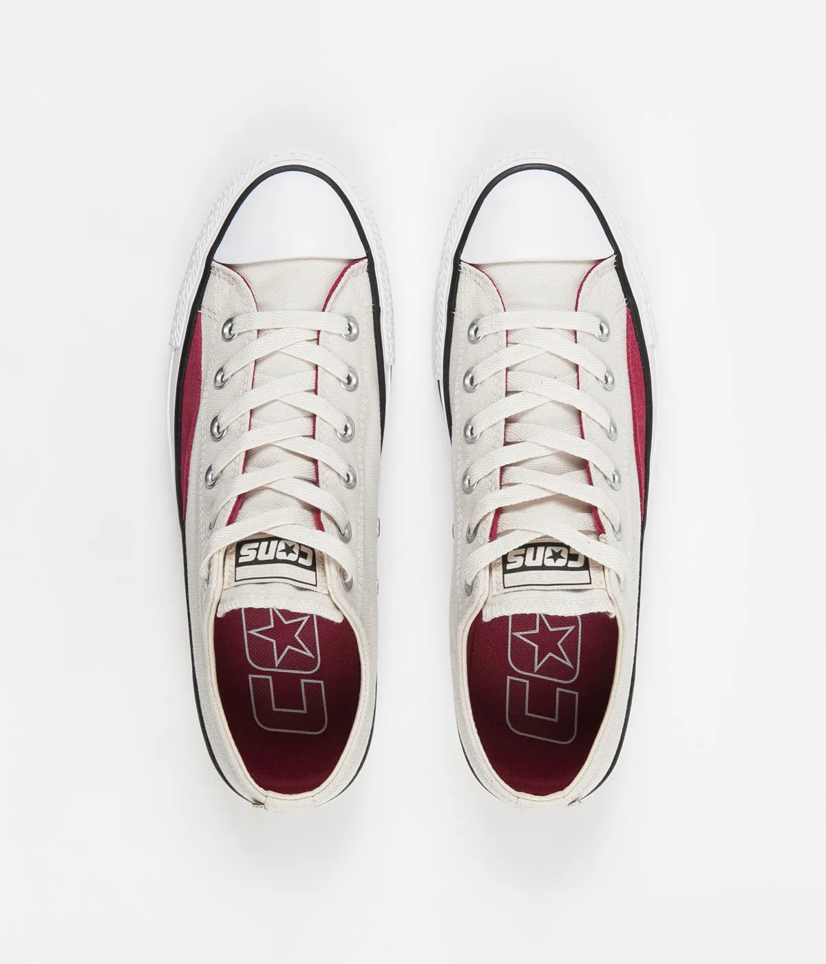 Converse CTAS Pro Op Ox Shoes - Natural Ivory / Black / White