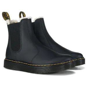 Dorrian fur-lined Chelsea boots Dr. Martens, black
