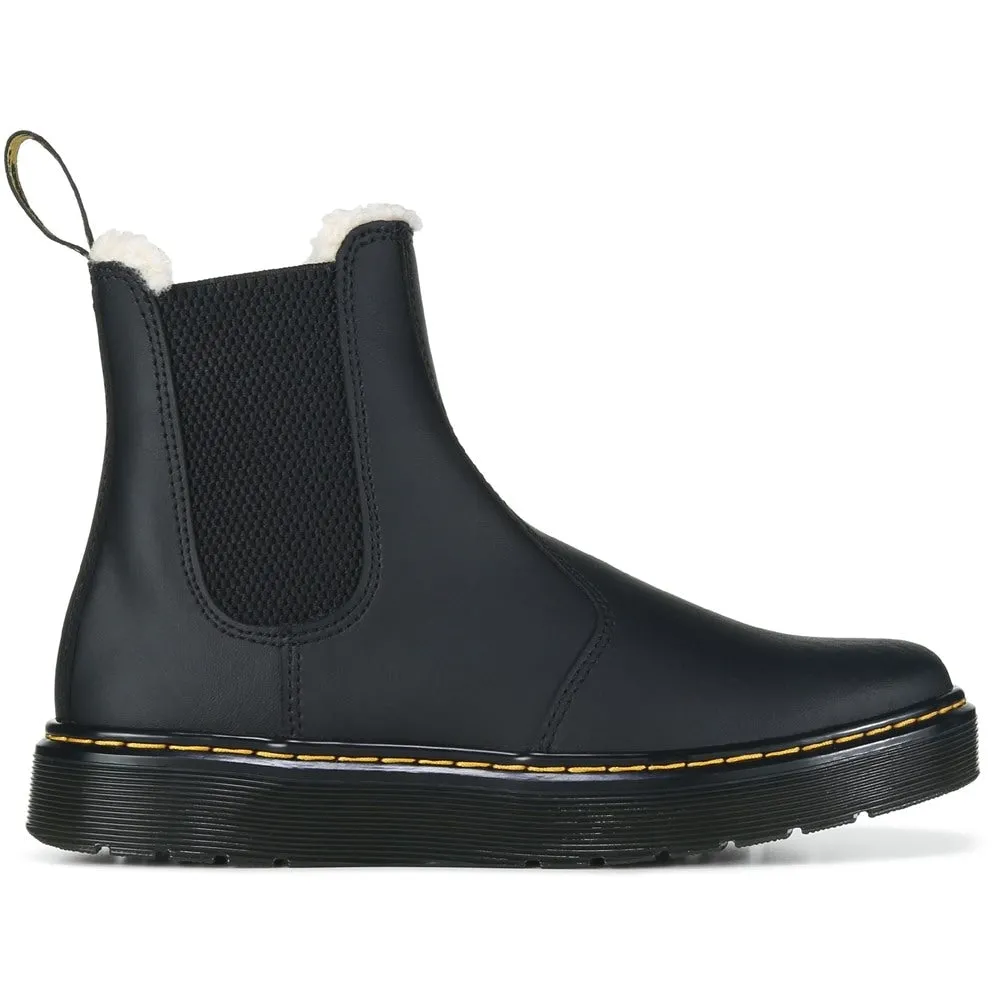 Dorrian fur-lined Chelsea boots Dr. Martens, black