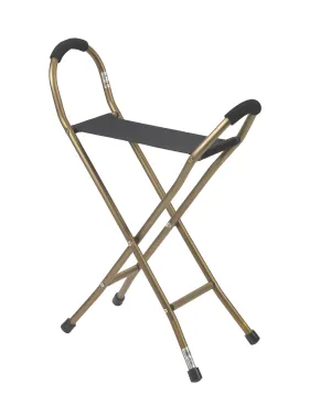 Drive Medical rtl10360 Folding Lightweight Cane with Sling Style Seat
