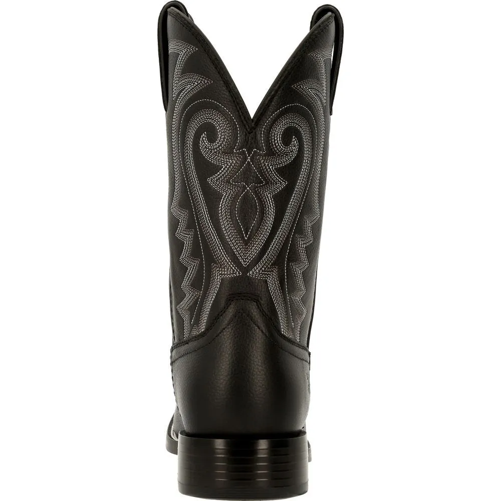 'Durango' Men's 11" Westward Western Square Toe - Black