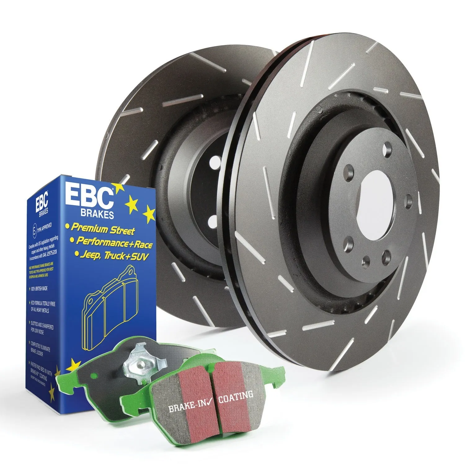 EBC Brakes S2KR1367 S2 Kits Greenstuff 2000 and USR Rotors