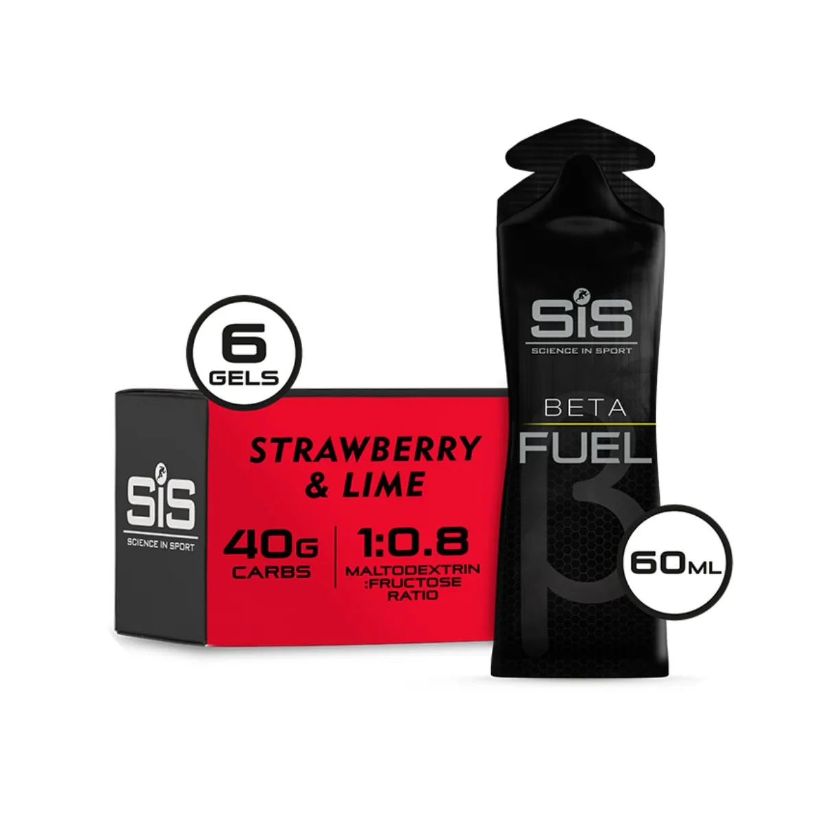 Energy Gel SIS Beta Fuel Strawberry Lemon 6-Pack