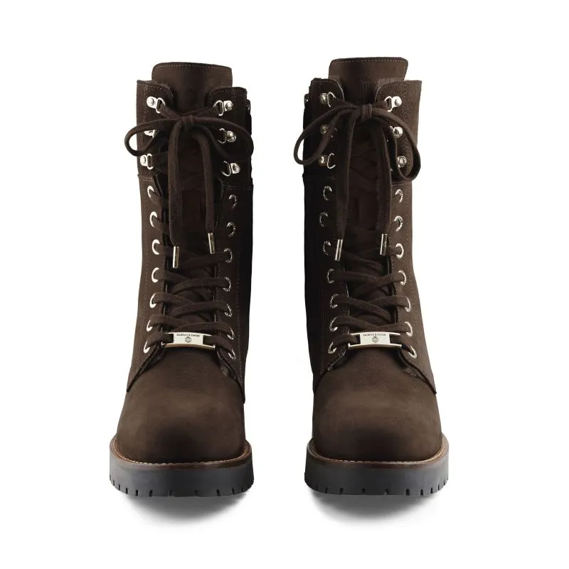 Fairfax & Favor Anglesey Ladies Shearling Lined Boot - Chocolate
