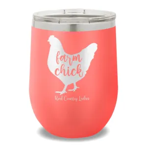 Farm Chick 12oz Stemless Wine Cup