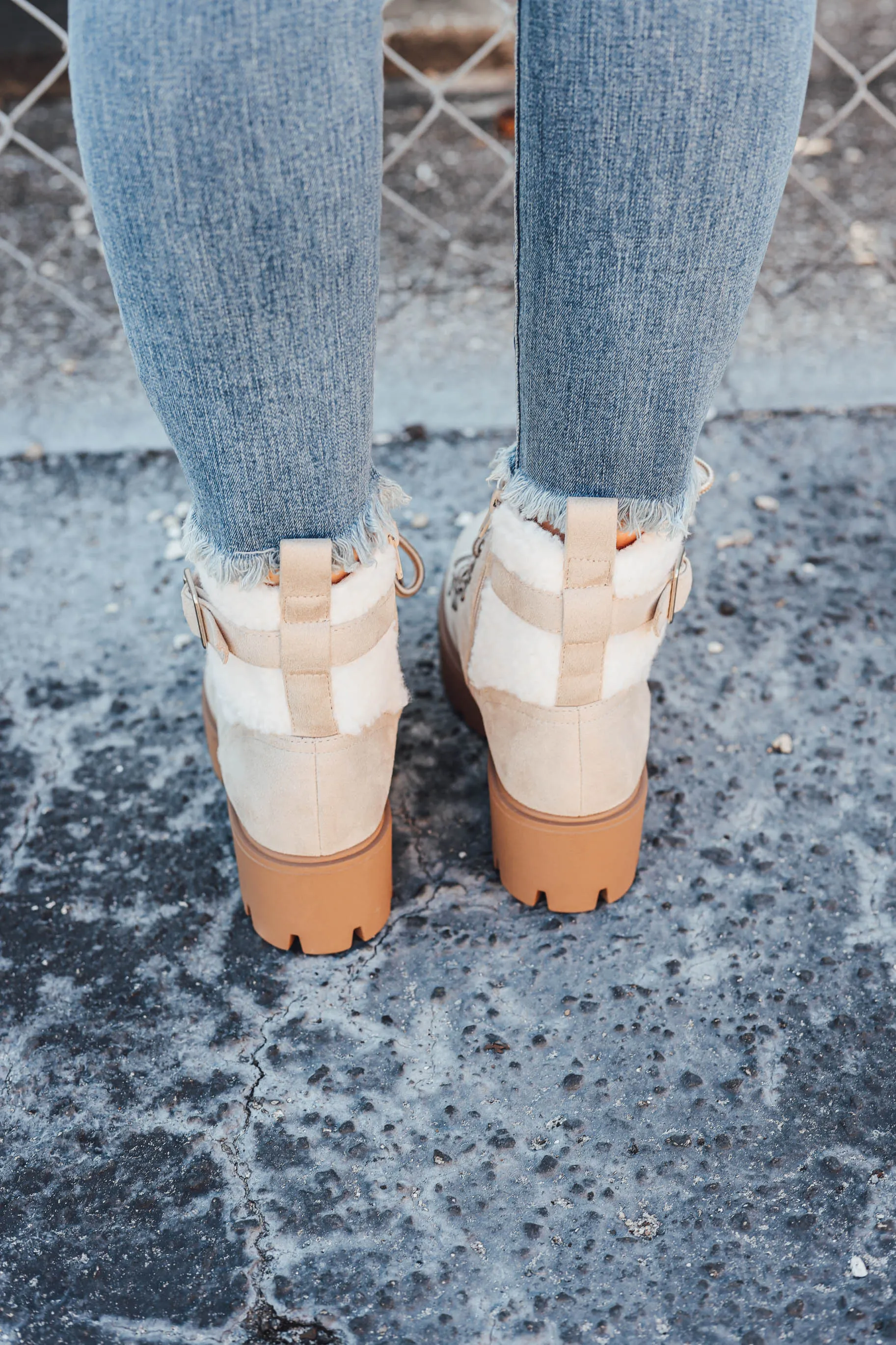 Ice Lace Up Lug Boot