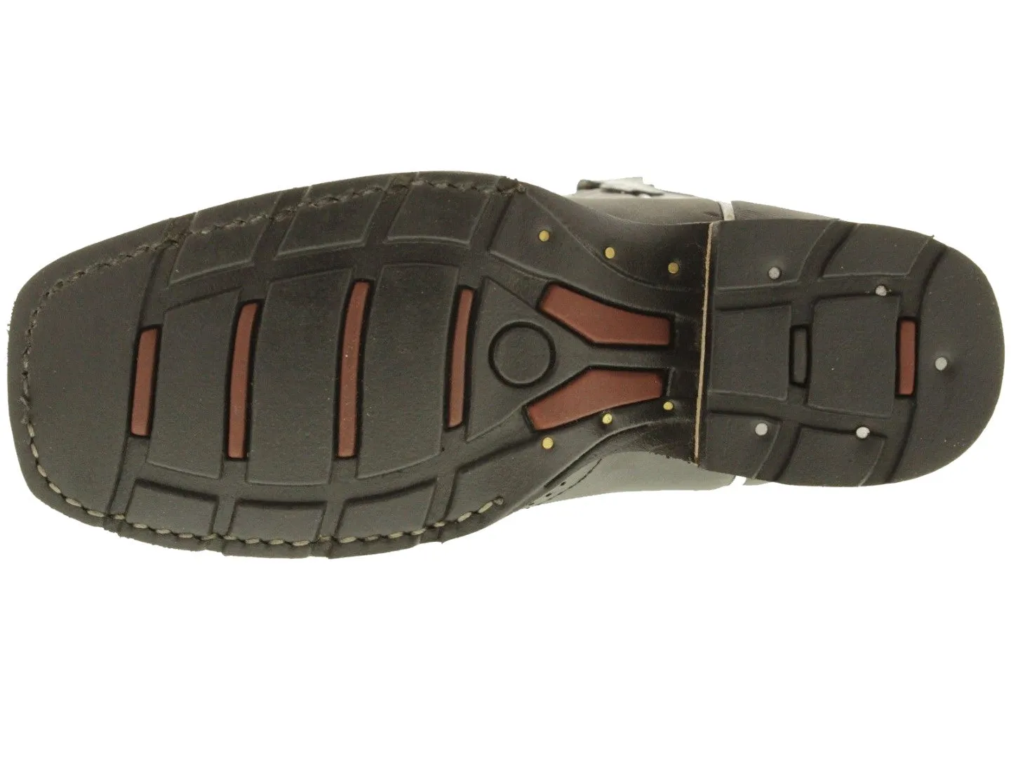 Kids Black Real Leather Western Cowboy Boots - Square Toe