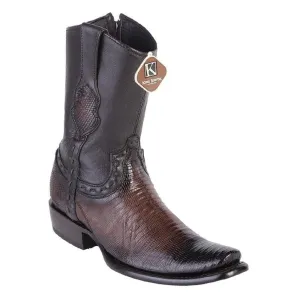 King Exotic Boots #479B0718 Men's Dubai Boot | Men's Teju Boots Color Black Cherry
