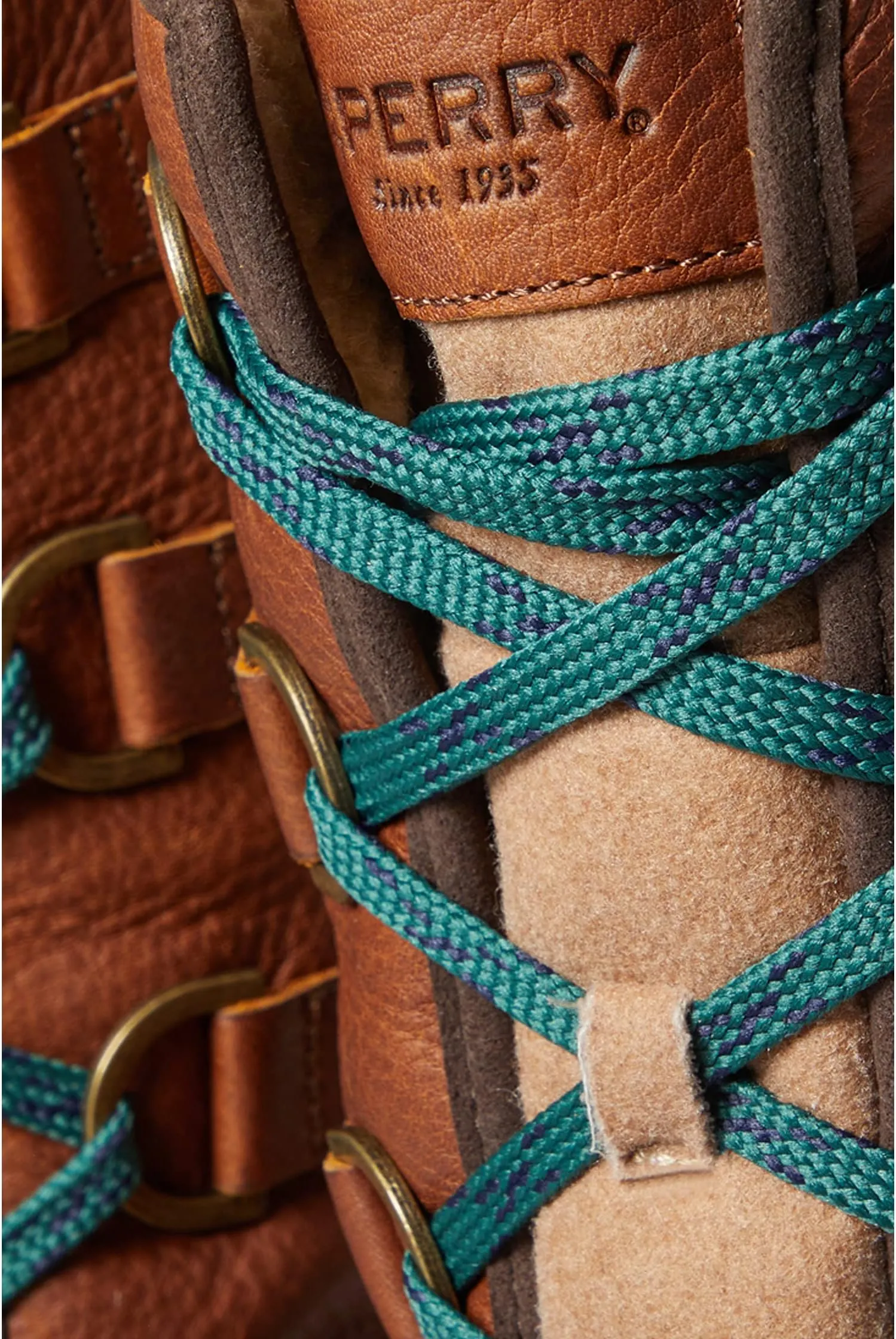 Kittery Boot Wool Sperry Lace-Up Boot, Tan