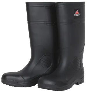 MCR Safety 16" PVC Econ Boot,Mens,Plain toe,Blk 11